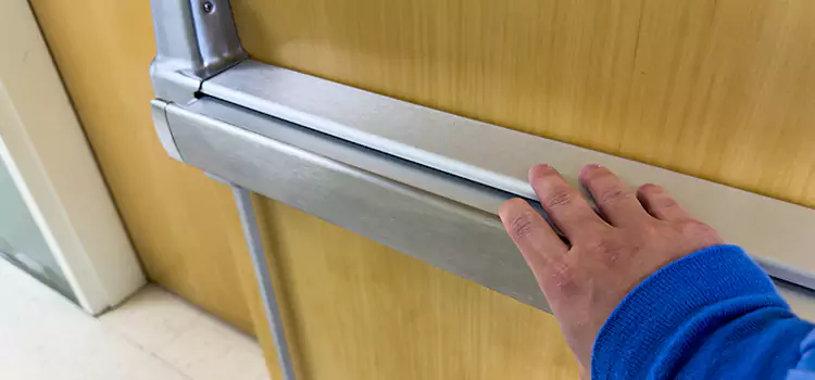 Installing a Push Bar on a Door Owasso